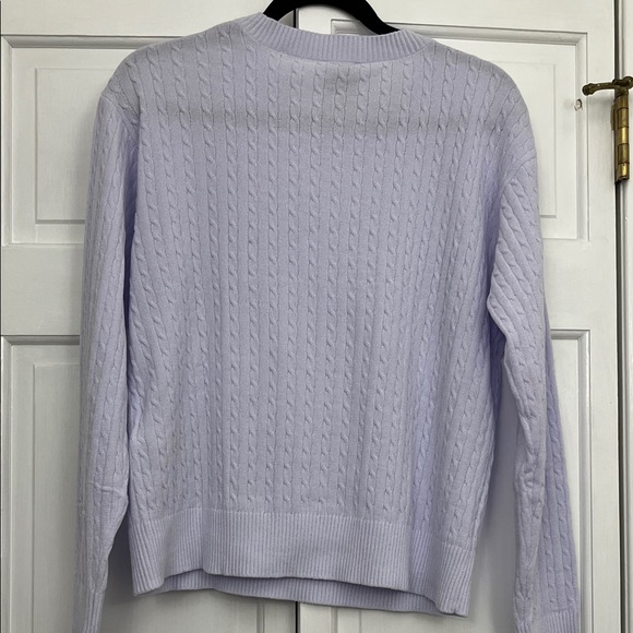 Calvin Klein Light Purple Cable Knit Sweater - Picture 6 of 6